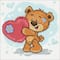 Crafting Spark Bear with a Heart Diamond Painting Kit